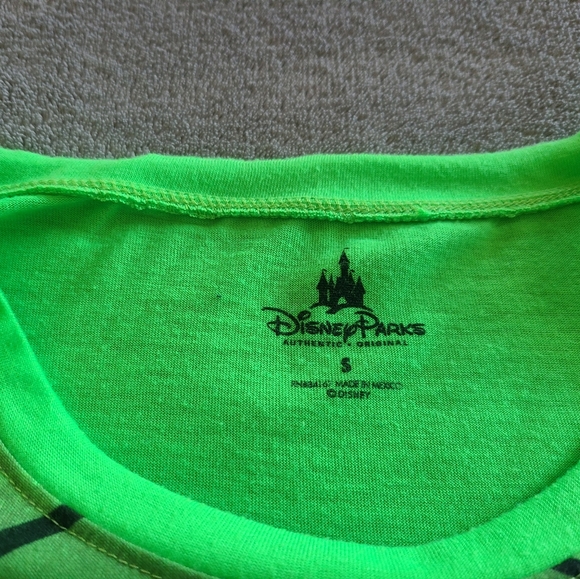 Disney World Ariel Little Mermaid Circle Top - Lime Green - S - Picture 3 of 4